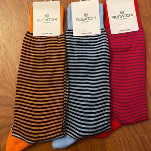 SOLD NWT 3-Pack of Bugatchi Socks - Assorted